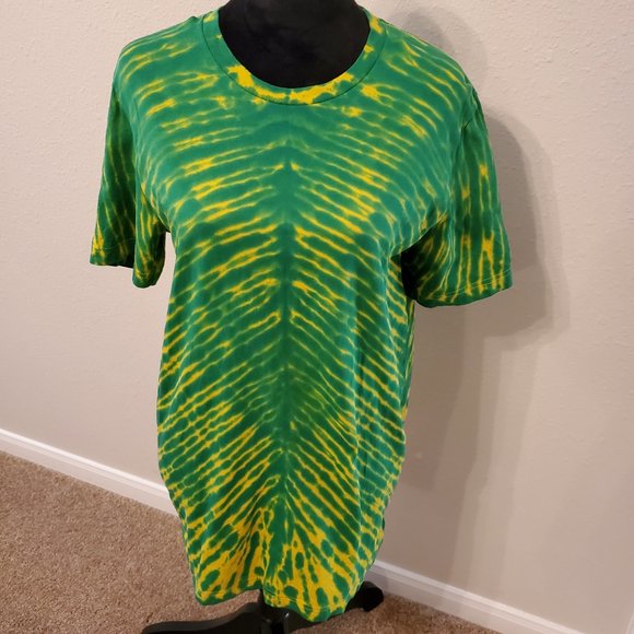 B. Canvas Tie Dye Boho Bohemia unisex short sleeve T-shirt size L. 100% cotton. - Picture 3 of 12